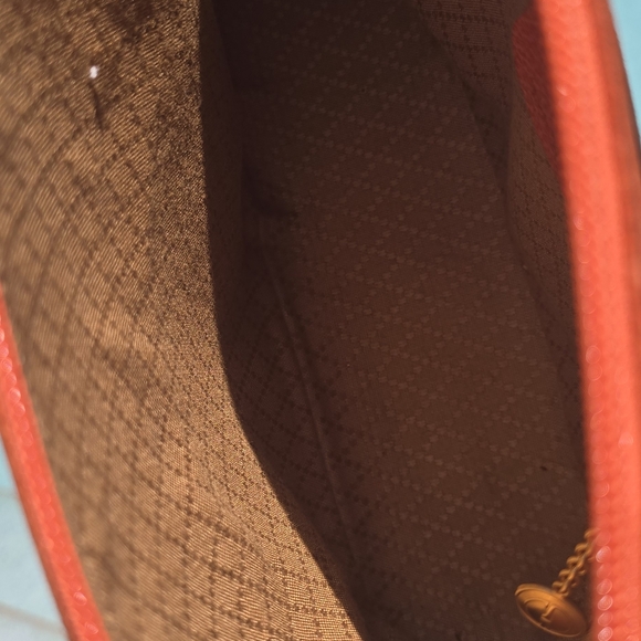 GUCCI Authentic Bamboo Suede ORANGE Purse Satchel Handbag Designer - Picture 16 of 16